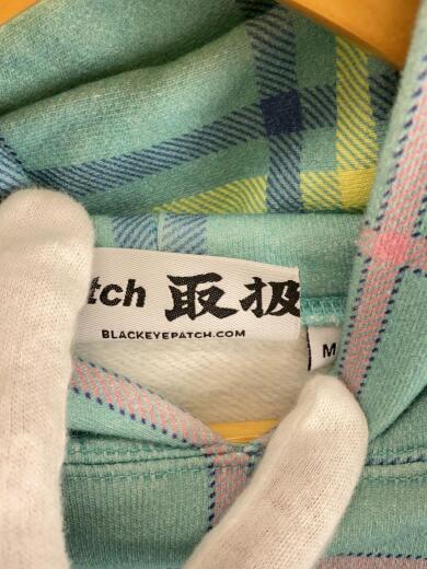 画像：THE BLACK EYE PATCHChecked Hoody/パーカー/M/コットン/BLU/チェック4
