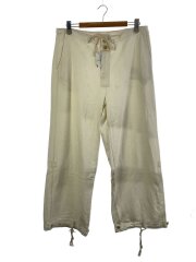 23SS/WIDE CUFFED TROUSERS/FREE/コットン/WHT/FJ23S-60-001