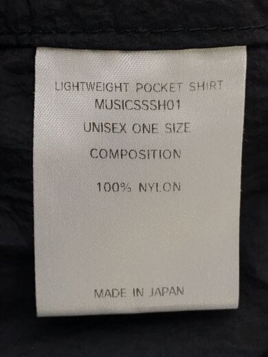 商品画像：半袖シャツ/one/ナイロン/BLK/MUSICSSSH01// 4