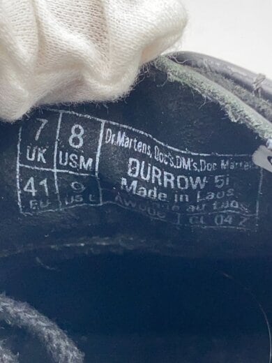 商品画像：DURROW 5 ホールシューズ/UK7/BLK/レザー/32041001 5