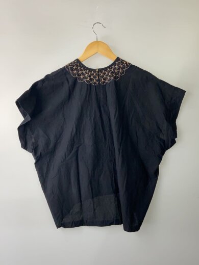 商品画像：BUNON/刺繍半袖ブラウス/M/コットン/BLK// 2