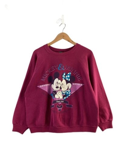 商品画像：90s/ミッキー/ミニー/スウェット/コットン/PUP/プリント// 1