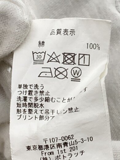 商品画像：長袖Tシャツ/XXL/コットン/WHT/プリント 4