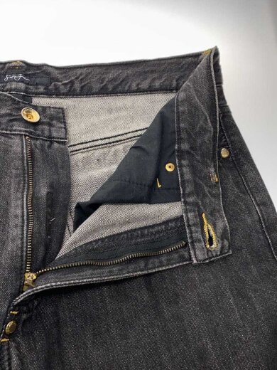 商品画像：ストレートパンツ/34/デニム/BLK 3