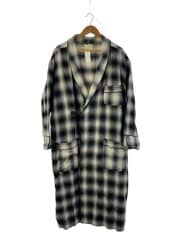 m.u Japoness /ロングカーディガン(薄手)/--/コットン/BLK/チェック