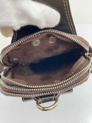 商品画像：ポーチ/レザー/BRW 6