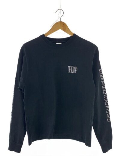 商品画像：長袖Tシャツ/S/コットン/BLK/プリント 1