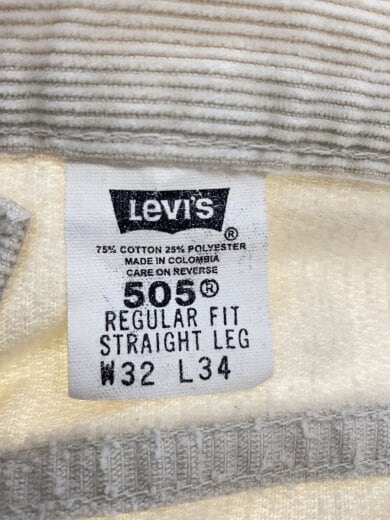 商品画像：00s/コロンビア製/ストレートパンツ/32/コーデュロイ/WHT/00505-3809 4