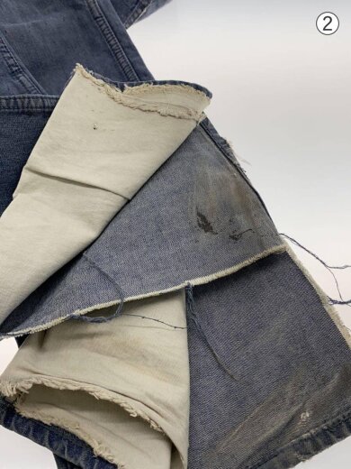 商品画像：×Lee/サイドスリットパンツ/ストレートパンツ/L/コットン/BLU/94824 5