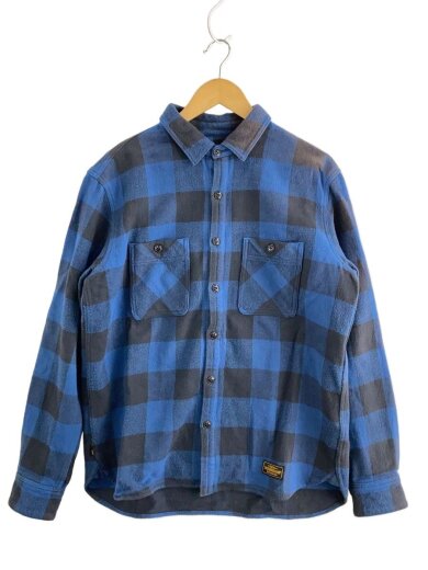 商品画像：LUMBERS / C-SHIRT.LS/ネルシャツ/L/コットン/NVY/チェック/182ARNH-SHM01// 1