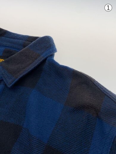 商品画像：LUMBERS / C-SHIRT.LS/ネルシャツ/L/コットン/NVY/チェック/182ARNH-SHM01// 6