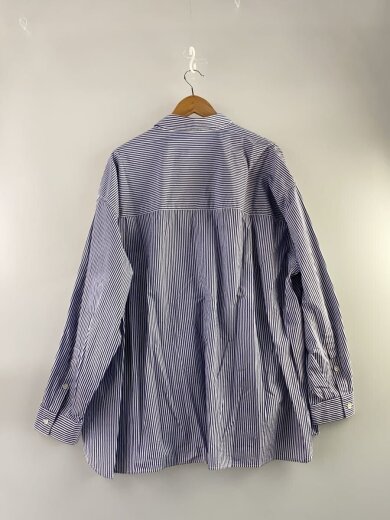 商品画像：長袖シャツ/L/コットン/BLU/ストライプ/FSC253-50105B// 2