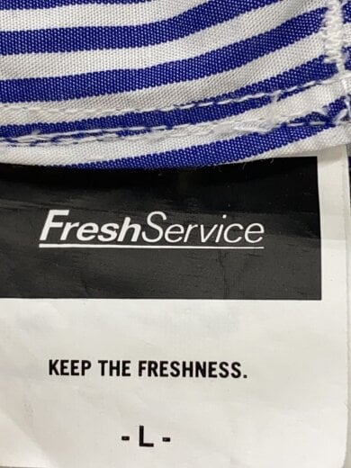 商品画像：長袖シャツ/L/コットン/BLU/ストライプ/FSC253-50105B// 3