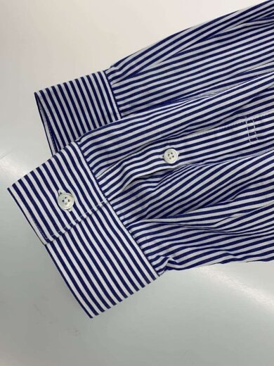 商品画像：長袖シャツ/L/コットン/BLU/ストライプ/FSC253-50105B// 5