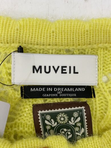 商品画像：カーディガン(厚手)/36/ナイロン/YLW/無地/MA243KCD007 3