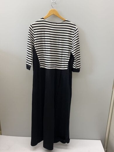 商品画像：7分袖ワンピース/4/コットン/BLK/ボーダー/A2231UA462 2