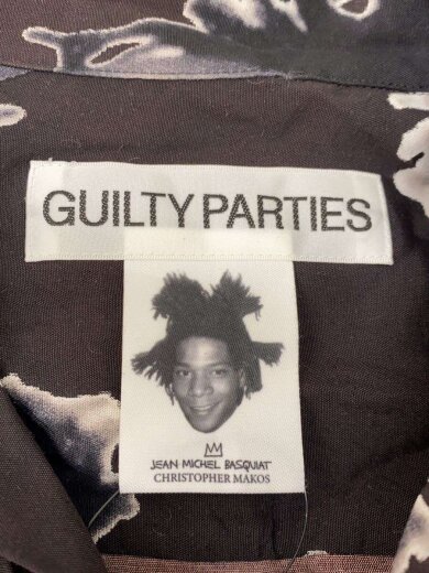 商品画像：アロハシャツ/M/レーヨン/BLK/総柄/jean michel basquat 3