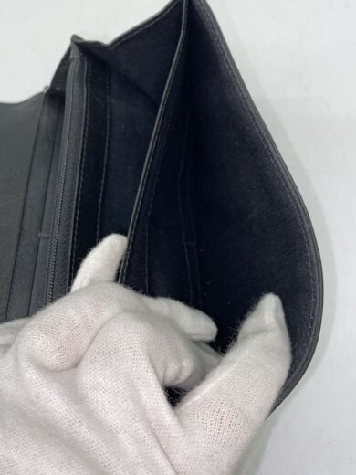 商品画像：長財布/レザー/BLK/無地/レディース 6