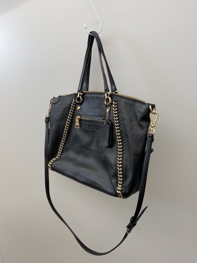 商品画像：ショルダーバッグ/レザー/BLK/34339 2