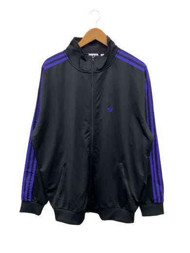 商品画像：トラックジャケット/L/ポリエステル/BLK/PUR/IZ4923 1