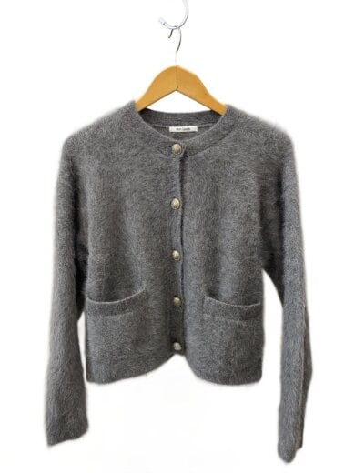 商品画像：カーディガン(厚手)/FREE/ウール/GRY/無地/WGZ1042205A0009 1