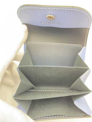 商品画像：カードケース/レザー/BLU/無地/レディース 4