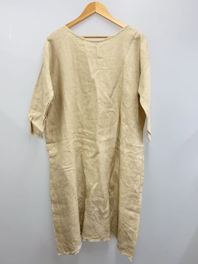 商品画像：MARCHE DE SOEUR/長袖ワンピース/--/リネン/BEG/無地 2