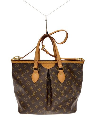 商品画像：パレルモPM_モノグラム・キャンバス/PVC/BRW/総柄 1