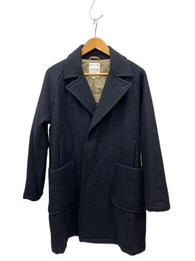商品画像：コート/46/ウール/NVY/無地 1