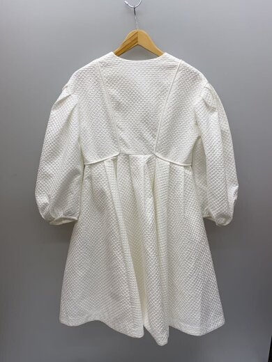商品画像：7分袖ワンピース/1/ポリエステル/WHT/無地/CWFO224072// 2