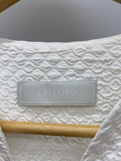 商品画像：7分袖ワンピース/1/ポリエステル/WHT/無地/CWFO224072// 3