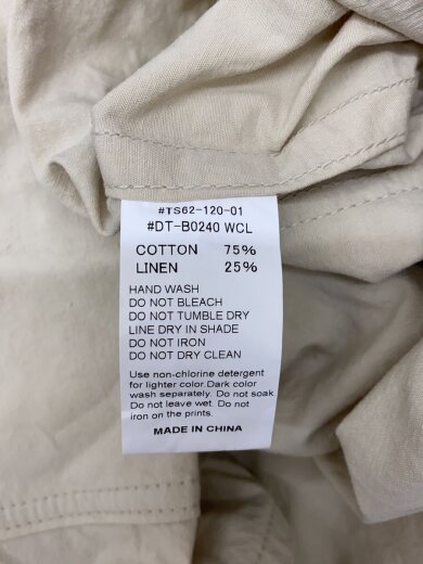 商品画像：COTTON LINEN COVERALL SHIRT/カバーオール/44/コットン/BLK/DT-B0240 WCL 5