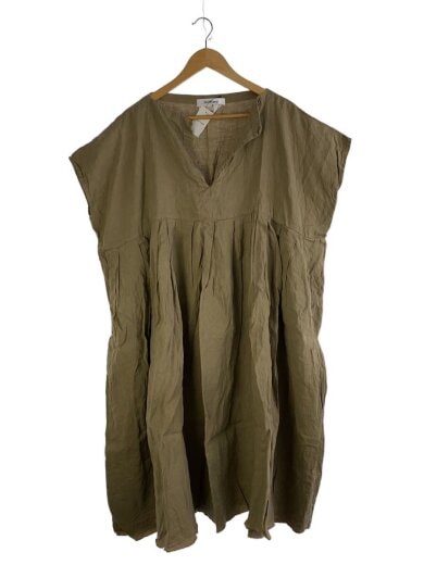 商品画像：半袖ワンピース/FREE/リネン/KHK 1