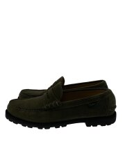 ローファー/UK7/KHK/スウェード/CORAUX/コインローファー