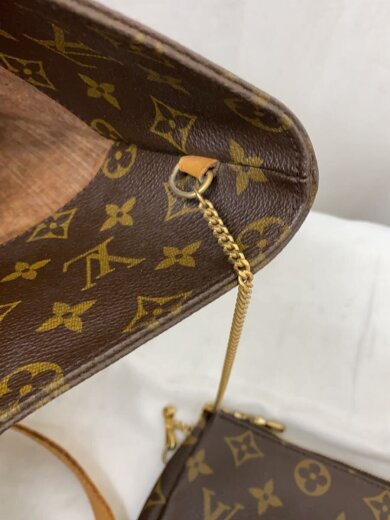 商品画像：サック・ショッピング_モノグラム・キャンバス/PVC/BRW/変色・傷有 8