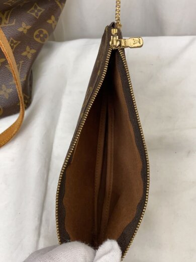 商品画像：サック・ショッピング_モノグラム・キャンバス/PVC/BRW/変色・傷有 9