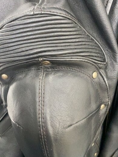 商品画像：ダブルライダースジャケット/L/牛革/GRY/無地 6