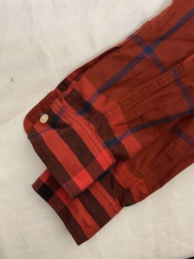 商品画像：長袖シャツ/L/コットン/RED/チェック/4015345// 6