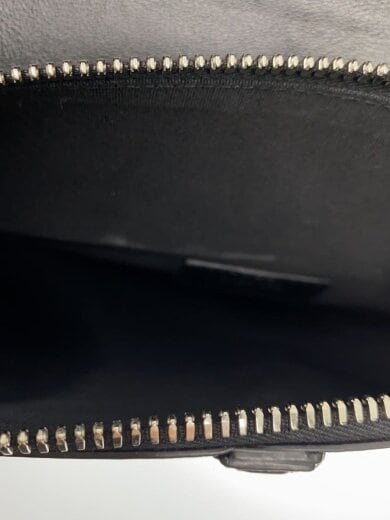 商品画像：ショルダーバッグ/レザー/BLK/総柄/キャンパス/ネイビー/GD金具// 6