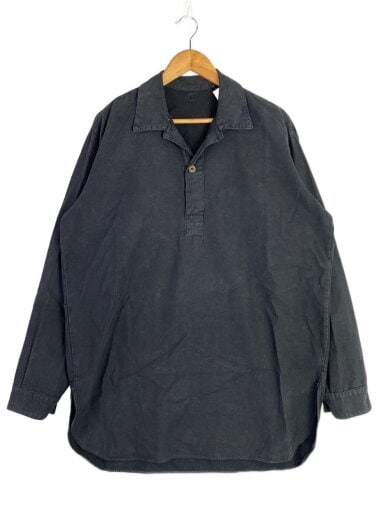 商品画像：長袖シャツ/--/--/BLK/無地/M-55/プルオーバーシャツ 1