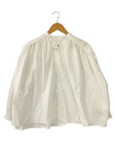 商品画像：長袖ブラウス/--/コットン/WHT/無地/UT193BL056// 1
