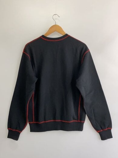 商品画像：スウェット/S/コットン/BLK/26SS/METAL LOGO STITCHED CREW SWEAT 2