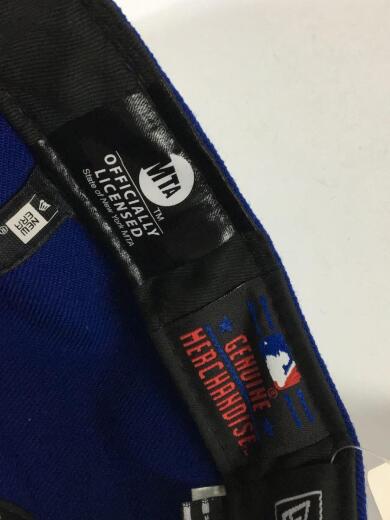 画像：NEW ERAキャップ/7.4/1/コットン/ブルー/無地/ベースボールキャップ/刺繍ロゴ/MTAコラボ7