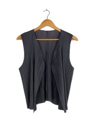 プリーツベスト/3/ポリエステル/グレー/無地/PP04-JE621