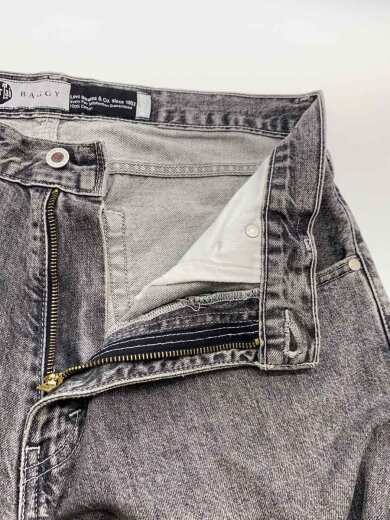 商品画像：ストレートパンツ/30/コットン/GRY/無地 3