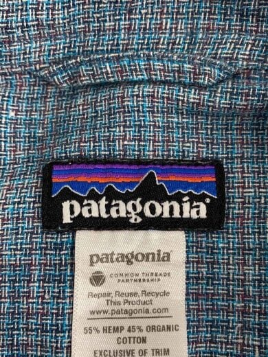 商品画像：半袖シャツ/XL/ヘンプ/ブルー/53138 3