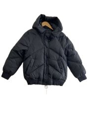 ダウンジャケット/S/ナイロン/BLK