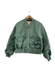 ミリタリージャケット/XS/ポリエステル/GRN/A7262-0004