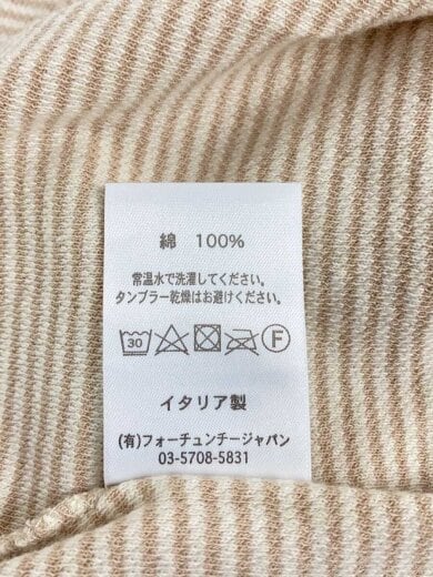商品画像：半袖Tシャツ/5/コットン/ベージュ/ボーダー// 4