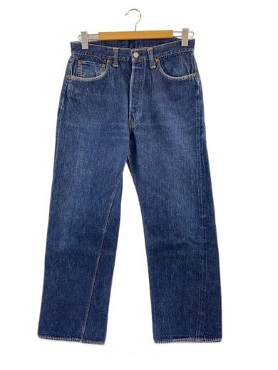 商品画像：40-50s/VT/501/XX/革パッチ/47モデル/実寸W32/片面タブ/デニム/インディゴ// 1